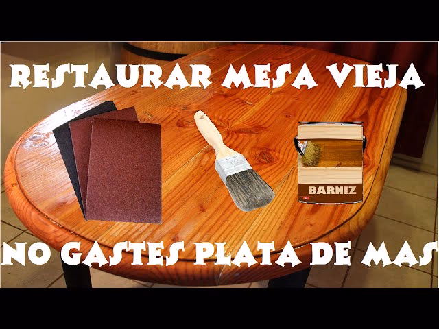 ¿Qué renueva una vieja mesa de madera?