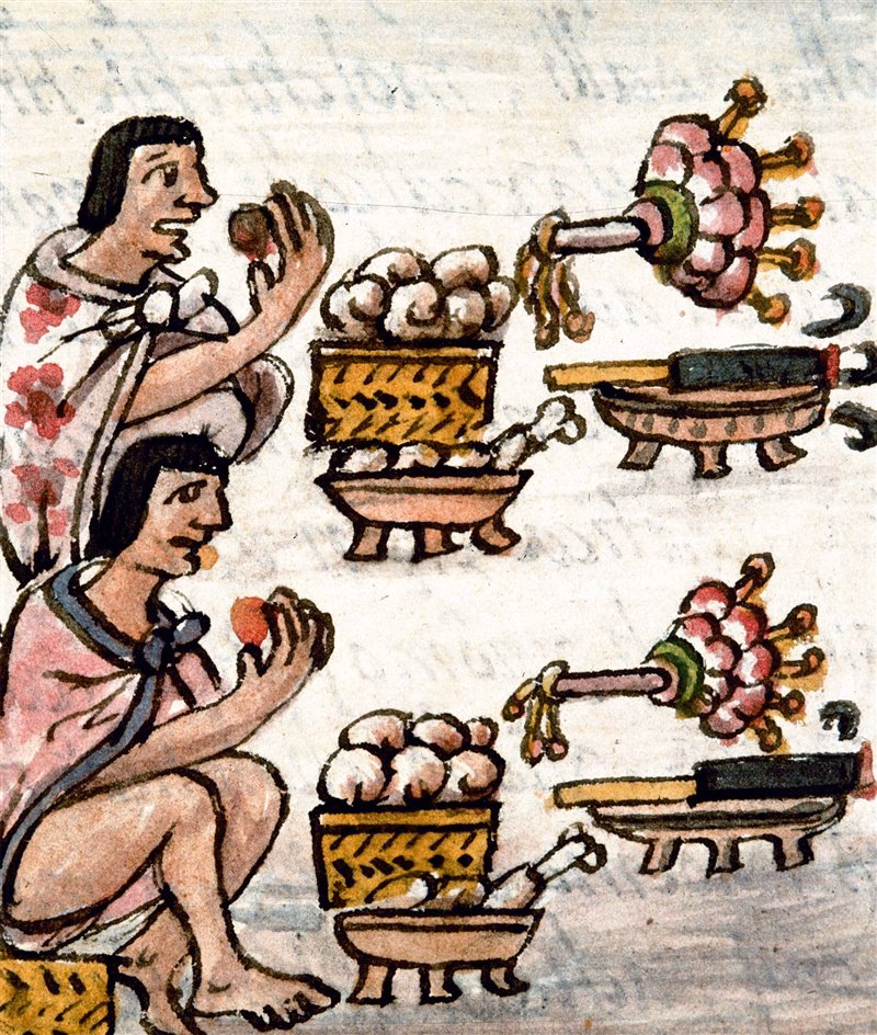 ¿Cuál era la artesanía de los aztecas?