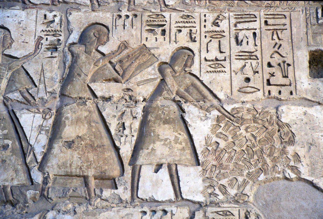 ¿Qué forma de escritura utilizaban los egipcios?