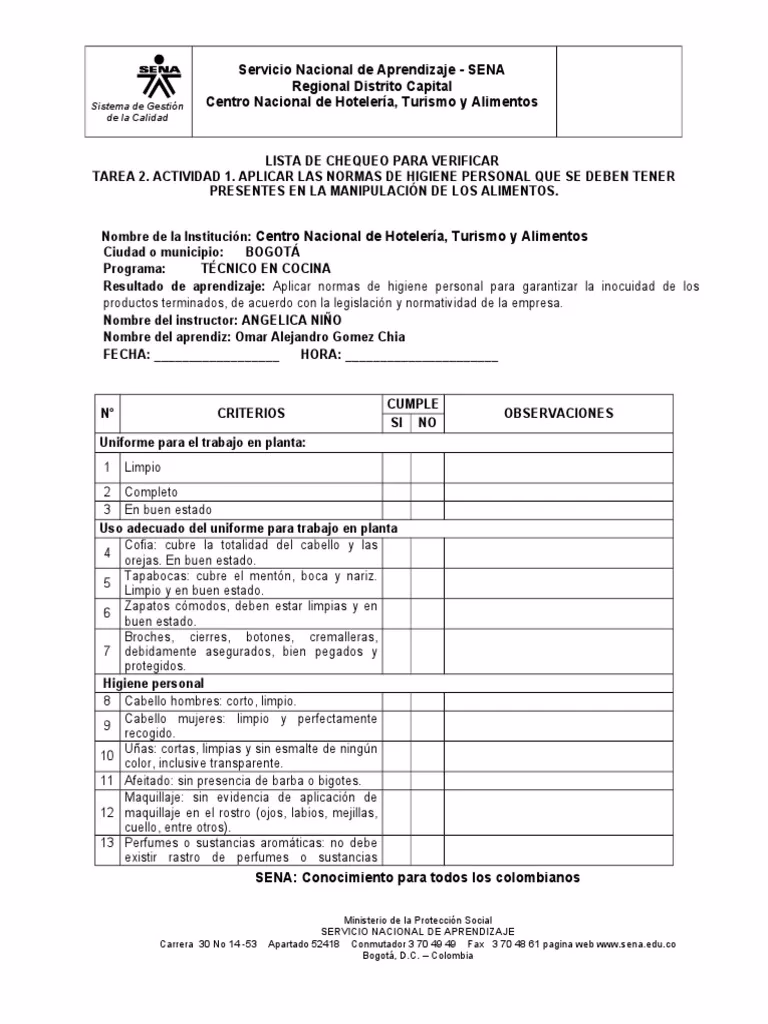 ¿Cómo hacer un check list de un restaurante?