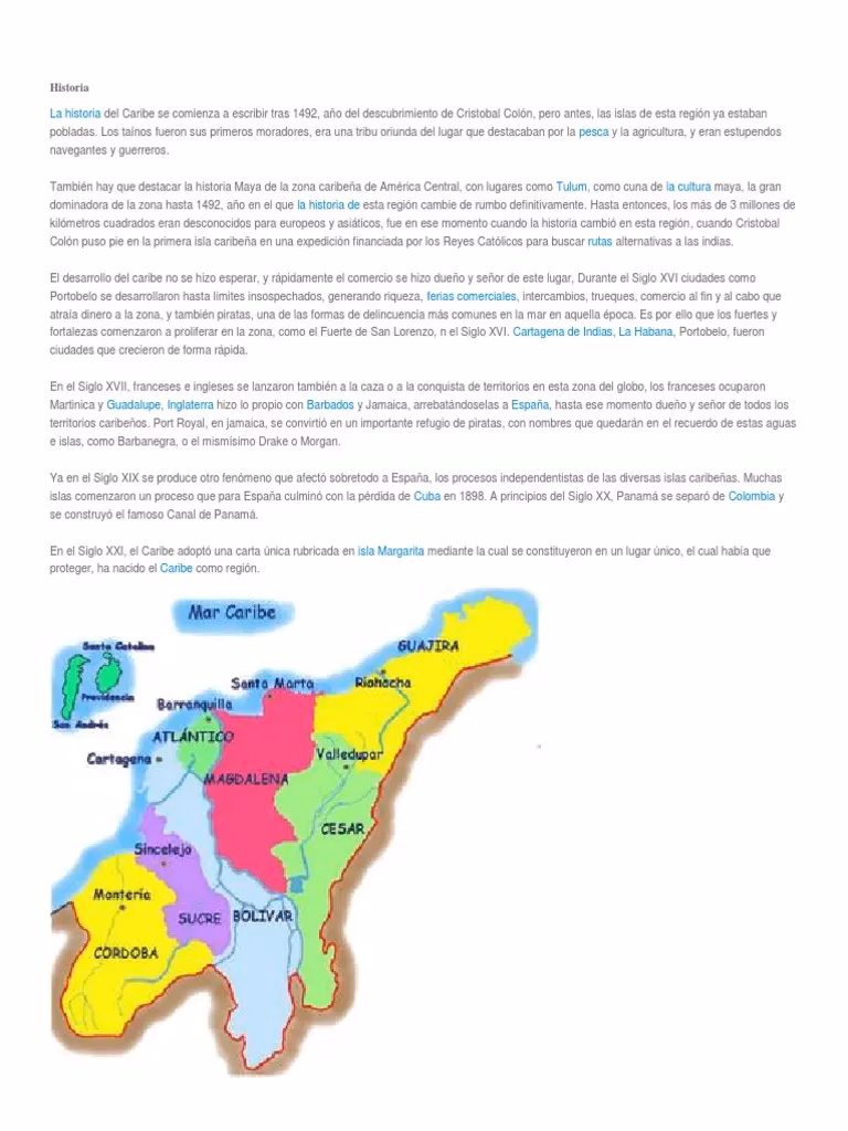 ¿Cuál es la ubicación geográfica del Caribe?