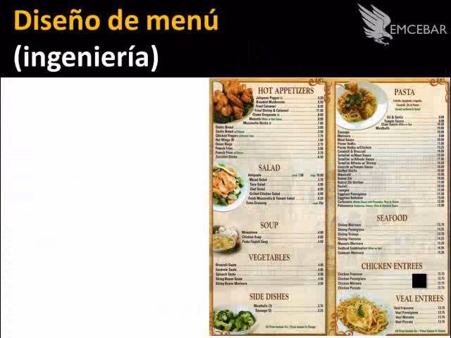 ¿Cómo puedo crear un menú?