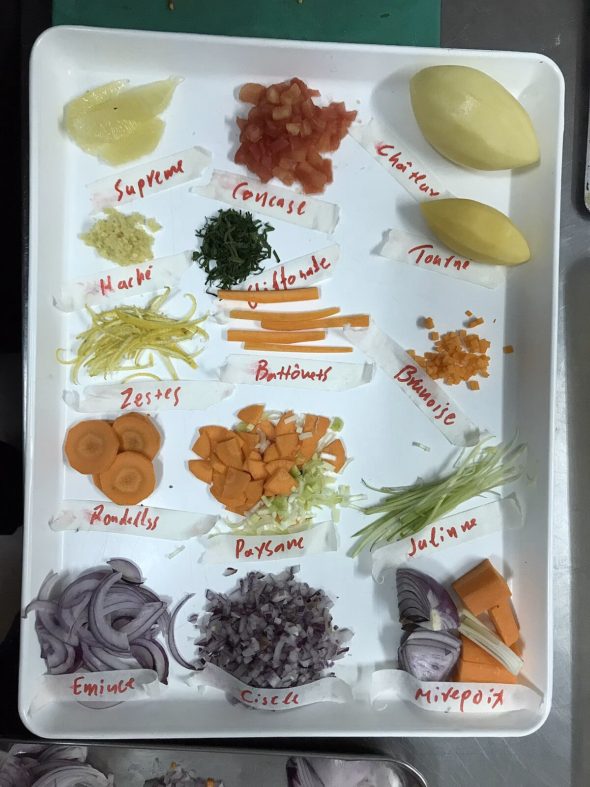 ¿Cómo se llama el corte en 4?