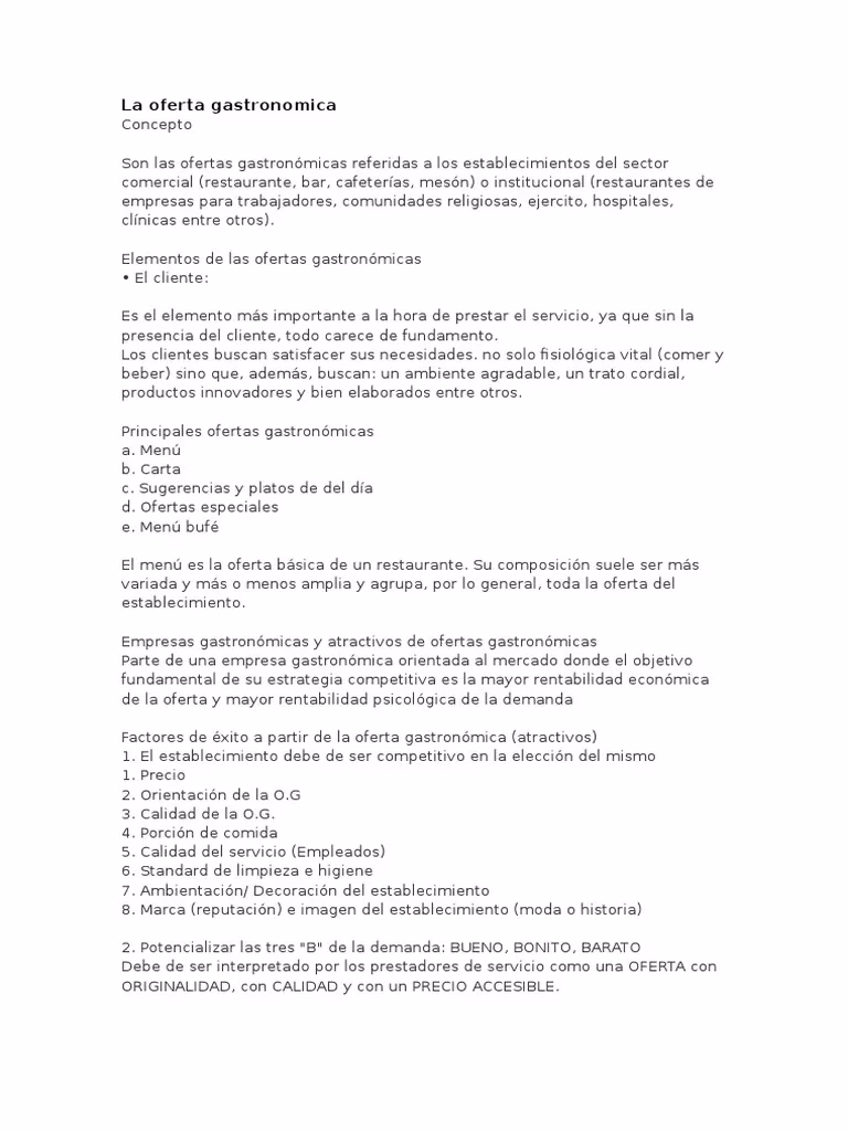 ¿Qué ofrece un restaurante de comida?