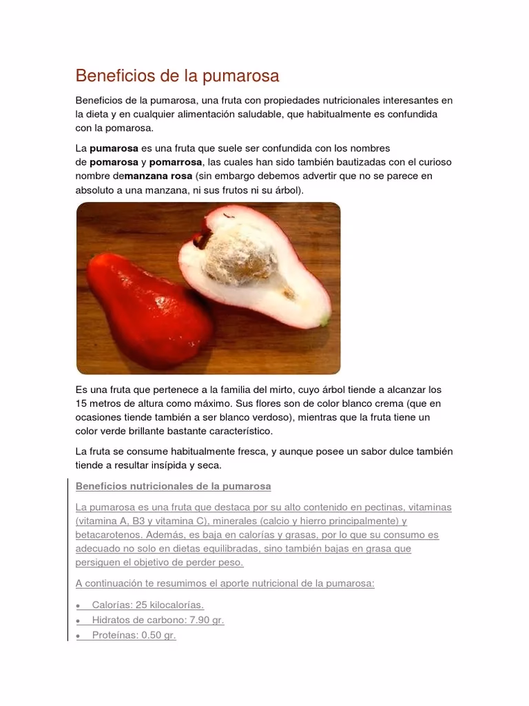 ¿Cómo se puede comer la pomarrosa?