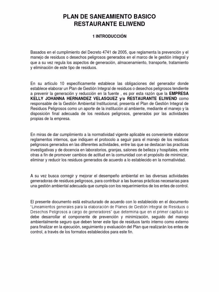 ¿Cuánto cuesta un plan de saneamiento básico?