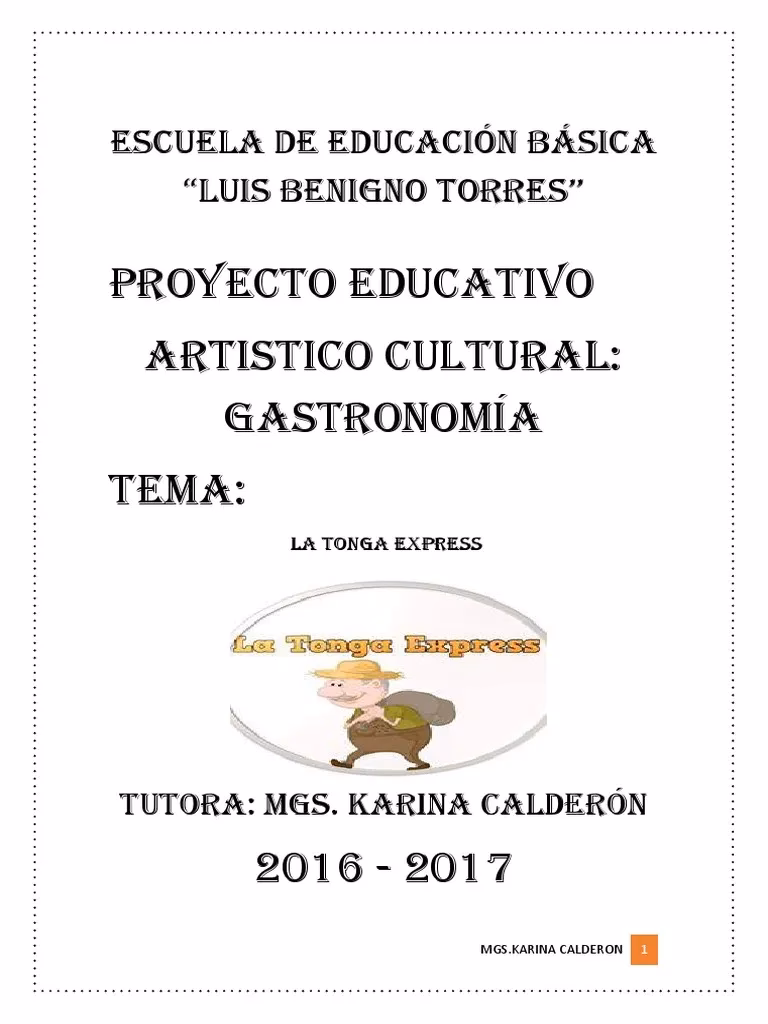 ¿Qué es un proyecto gastronómico?