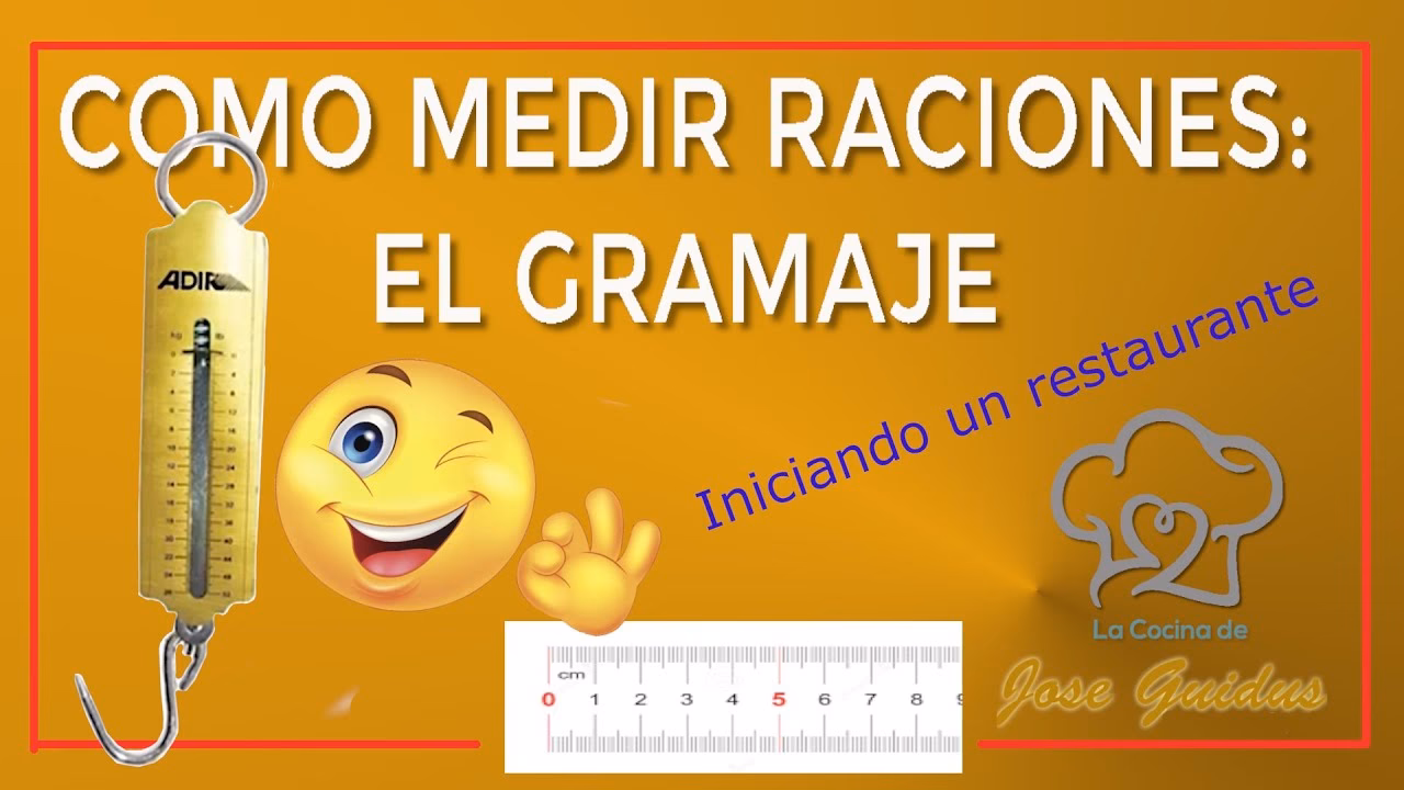 ¿Qué significa gramaje en un producto?