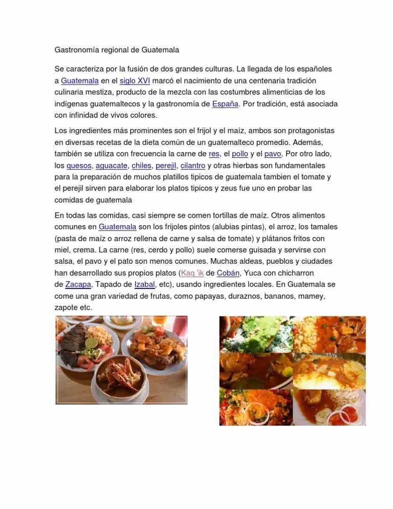 ¿Qué significa gastronomía regional?