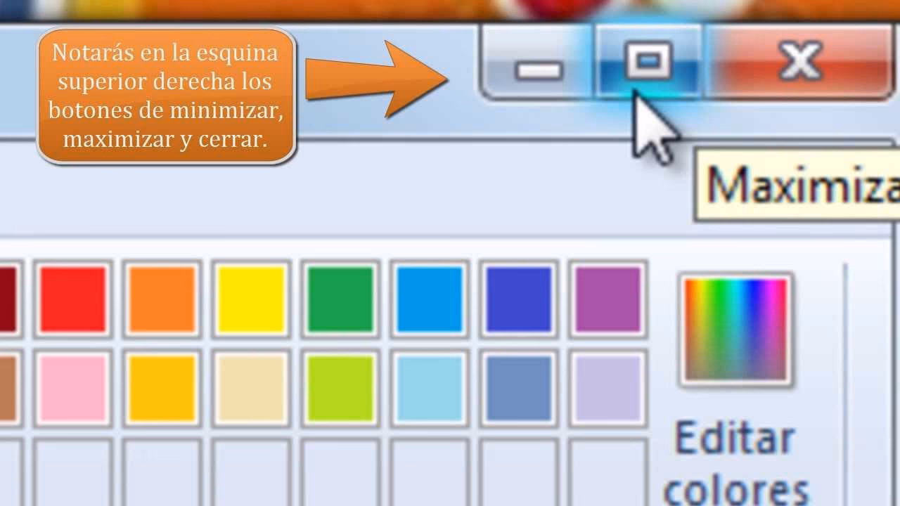¿Cómo puedo minimizar, maximizar y cerrar una ventana?