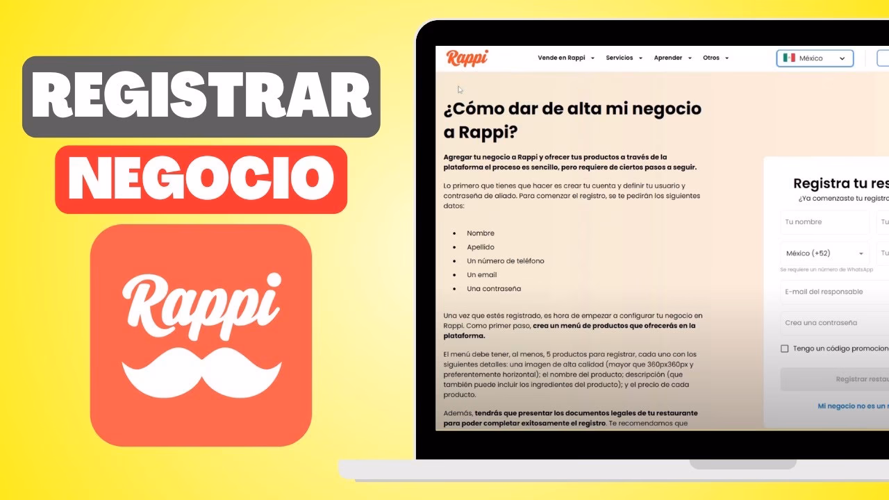 ¿Qué documentos pide Rappi para restaurantes?