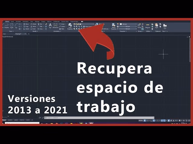 ¿Cómo recuperar la barra de herramientas oculta en AutoCAD?