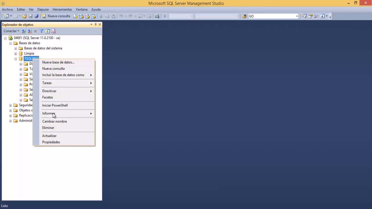 ¿Cómo restaurar una base de datos desde un archivo .mdf?
