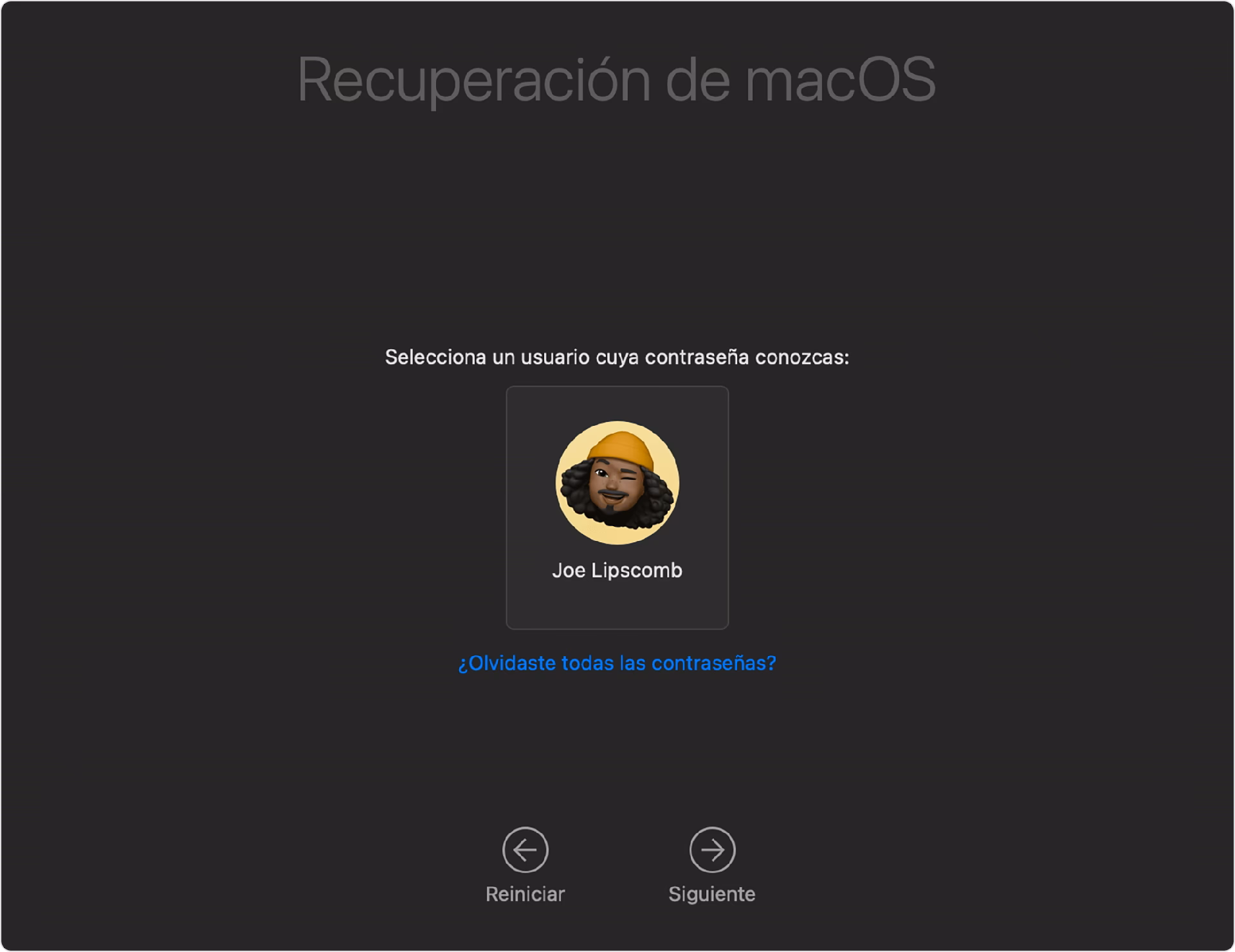 ¿Cómo desbloquear una Mac si olvidé la contraseña?