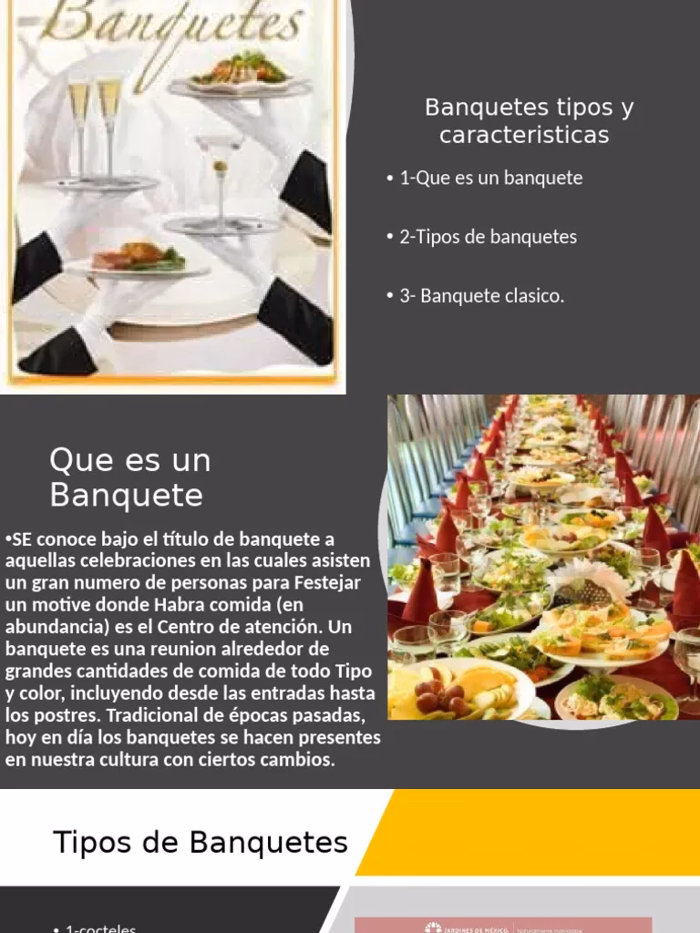 ¿Qué son los banquetes en gastronomía?