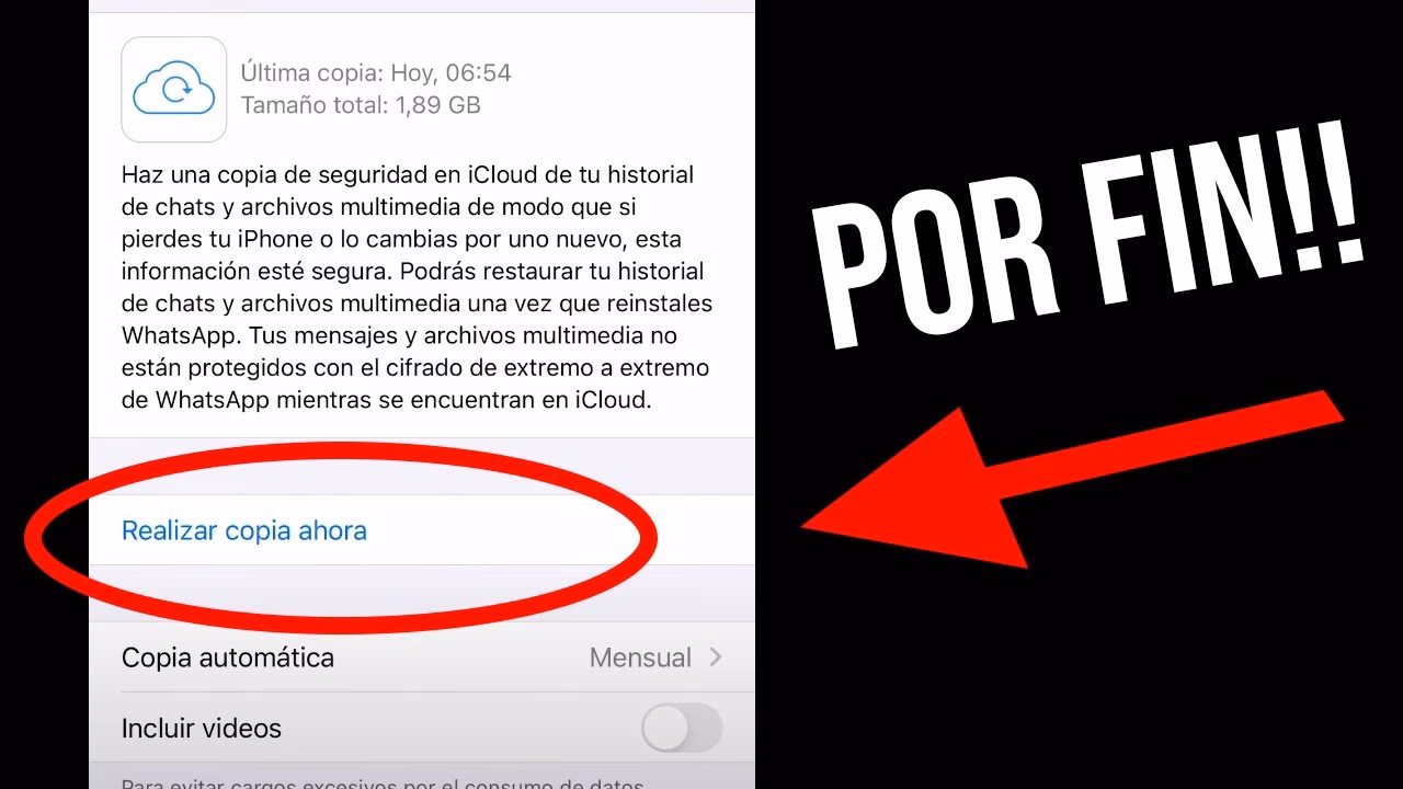 ¿Qué hacer cuando la copia de seguridad no avanza?